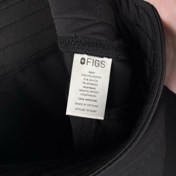 FIGS Scrub Set Sz XXL Catarina Scrub Top Kade Cargo Pants Black Technical - Picture 13 of 15